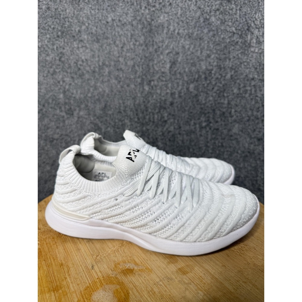 APL TechLoom Wave Shoes Womens Size 5.5 White Knit Athletic Running Sneakers